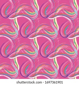 color abstract ethnic seamless pattern in graffiti style with elements of urban modern style bright quality illustration for your design