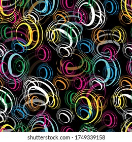 patrón colorido abstracto étnico sin fisuras en estilo graffiti con elementos de estilo urbano moderno ilustración de calidad brillante para su diseño