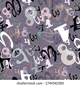 color abstract ethnic seamless pattern in graffiti style with elements of urban modern style bright quality illustration for your design