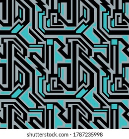 color abstract ethnic seamless pattern in graffiti style with elements of urban modern style bright quality illustration for your design