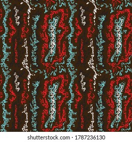 color abstract ethnic seamless pattern in graffiti style with elements of urban modern style bright quality illustration for your design