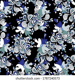 color abstract ethnic seamless pattern in graffiti style with elements of urban modern style bright quality illustration for your design