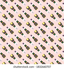 color abstract ethnic seamless pattern in graffiti style with elements of urban modern style bright quality illustration for your design