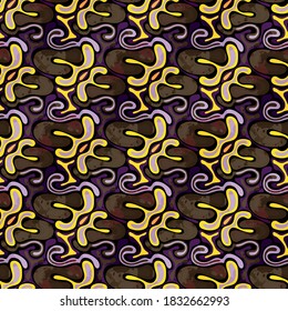 color abstract ethnic seamless pattern in graffiti style with elements of urban modern style bright quality illustration for your design