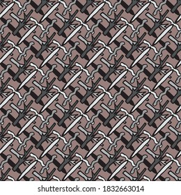 color abstract ethnic seamless pattern in graffiti style with elements of urban modern style bright quality illustration for your design