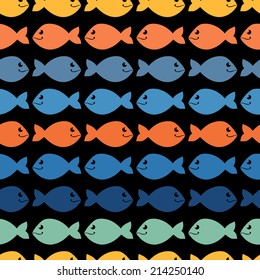 Color  abstract fish pattern.Background.Wallpaper