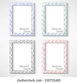 Color abstract framework. Vector illustration 