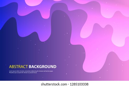 color abstract geometric background. Fluid shape composition.