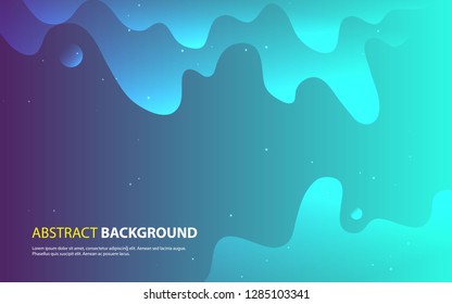 color abstract geometric background. Fluid shape composition.