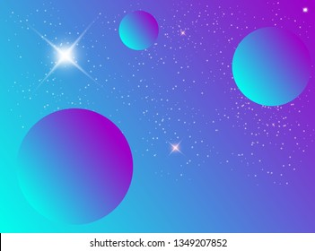 color abstract geometric background. Fluid shape composition. - Vector