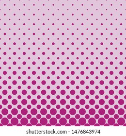 Color abstract geometric halftone dot pattern background - vector illustration from circles