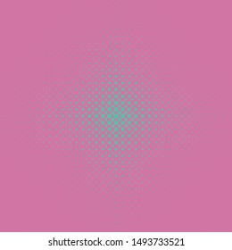 Color abstract geometric halftone dot pattern background - vector template graphic from circles