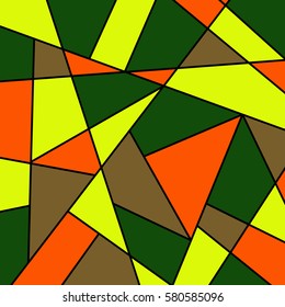 color abstract geometric vector background, stained glass