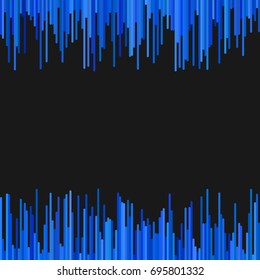 Color abstract geometrical background from vertical stripes in blue tones - vector design