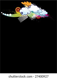 color abstract grunge background