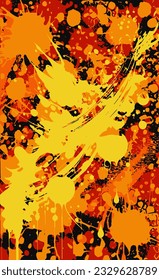 Color abstract grunge background. Multicolored texture of spots, splashes, streaks, traces of paint