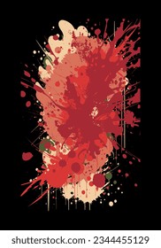 Color abstract grunge background. Multicolored texture of spots, splashes, streaks, traces of paint