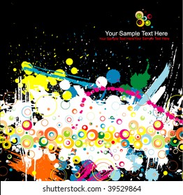 Color abstract grunge illustration.