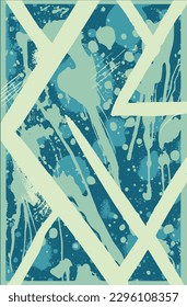 Color del fondo del vector de grifo abstracto. Caos de los elementos geométricos