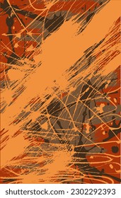Color abstract grunge vector background. Chaos of geometric elements