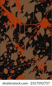 Color abstract grunge vector background. Chaos of geometric elements