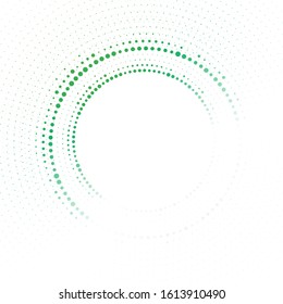 Color abstract halftone circle design element. Vector illustration