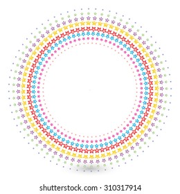 Color Abstract Halftone Logo Design - vector illustration