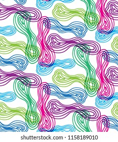 Color abstract hand drawn doodle pattern background