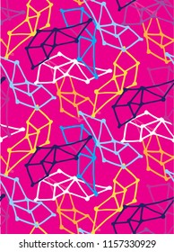 Color abstract hand drawn pattern background