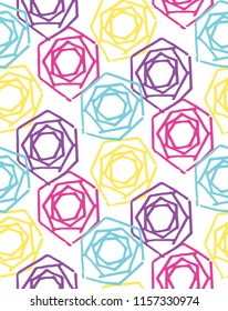 Color abstract hand drawn pattern background