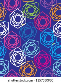 Color abstract hand drawn pattern background