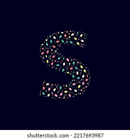 Color Abstract Letter S Nature Leaves 