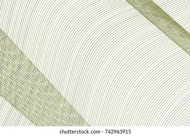 Color abstract line, curve & wave geometric pattern generative art background. Vector illustration graphic.