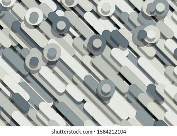 Color Abstract Lines and Circles Generative Art background illustration