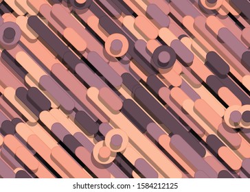 Color Abstract Lines and Circles Generative Art background illustration