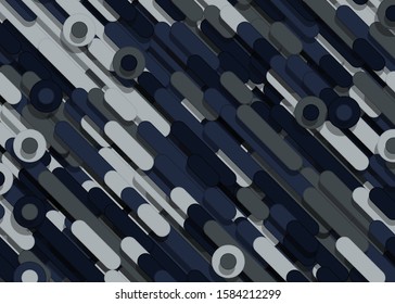 Color Abstract Lines and Circles Generative Art background illustration