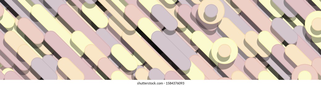 Color Abstract Lines and Circles Generative Art background illustration
