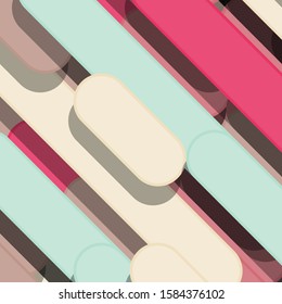 Color Abstract Lines and Circles Generative Art background illustration