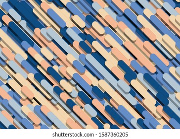 Color Abstract Lines and Circles Generative Art background illustration