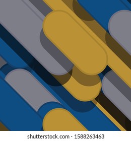 Color Abstract Lines and Circles Generative Art background illustration