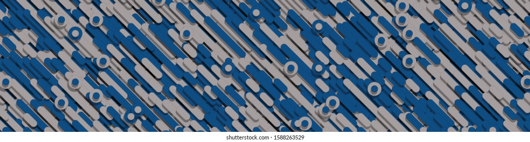Color Abstract Lines and Circles Generative Art background illustration