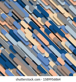 Color Abstract Lines and Circles Generative Art background illustration
