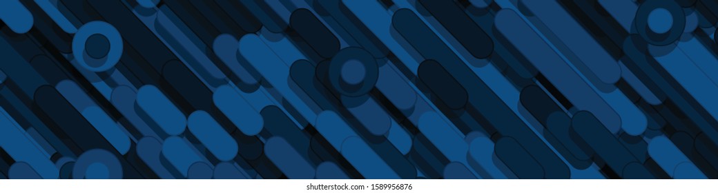 Color Abstract Lines and Circles Generative Art background illustration