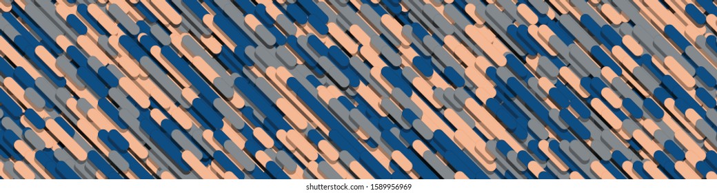 Color Abstract Lines and Circles Generative Art background illustration
