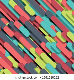 Color Abstract Lines diagonal Generative Art background illustration
