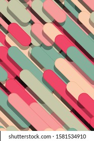 Color Abstract Lines diagonals Generative Art background illustration