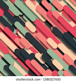 Color Abstract Lines Generative Art background illustration
