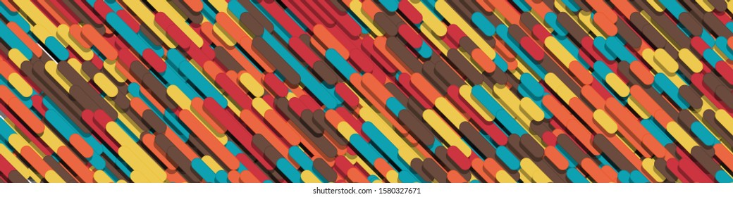 Color Abstract Lines Generative Art background illustration