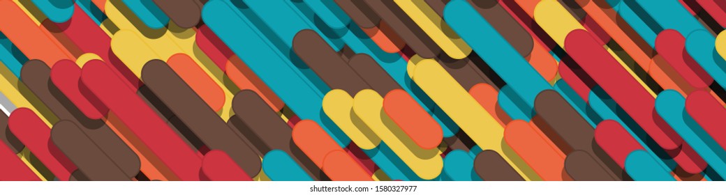 Color Abstract Lines Generative Art background illustration