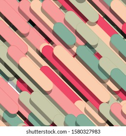 Color Abstract Lines Generative Art background illustration
